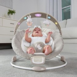 INGENUITY Transat bébé confort Petit Lapin, Arche d'éveil lumineuse