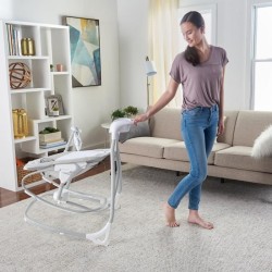 INGENUITY 2 en 1 Transat & balancelle électrique - Musique douce - 18