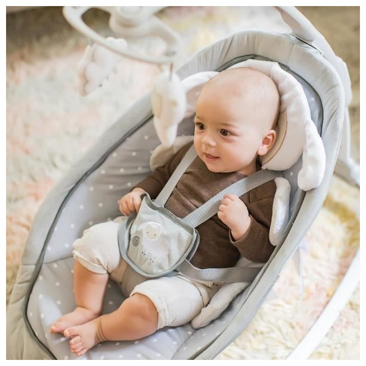 INGENUITY Transat pour bébé bascule évolutif pliable - Petit Mouton - Position fixe ou bascule,Cadeau Noel bébé INGENUITY Transat pour bébé bascule évolutif pliable - Petit Mouton - Position fixe ou bascule,Cadeau Noel bébé