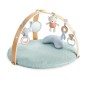 INGENUITY Tapis d'éveil réversible bébé évolutif - Loamy™ - pliable, arche de jeu en bois amovible, 5 jouets,Cadeau Noel
