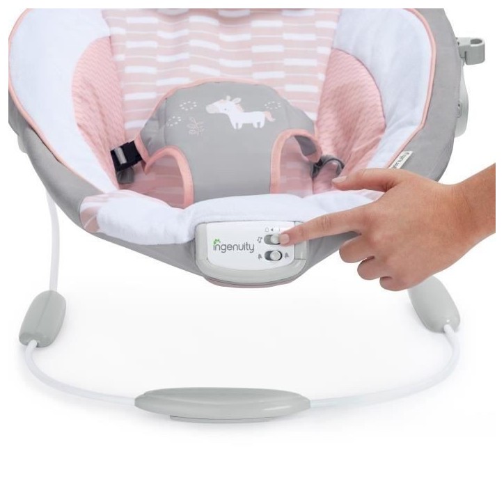 INGENUITY Transat pour bébé - Flora - Arche avec jouets d'éveil amovible, 8 Mélodies, Vibrations apaisantes, Cadeau Noel bé INGENUITY Transat pour bébé - Flora - Arche avec jouets d'éveil amovible, 8 Mélodies, Vibrations apaisantes, Cadeau Noel bé
