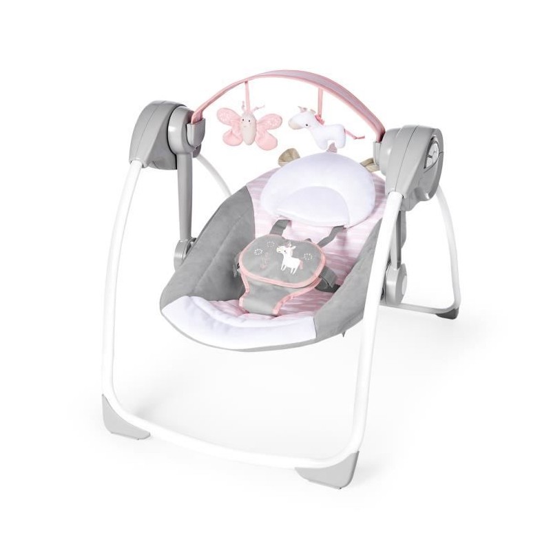INGENUITY Transat pour bébé balancelle électrique pliable - Flora - INGENUITY Transat pour bébé balancelle électrique pliable - Flora -