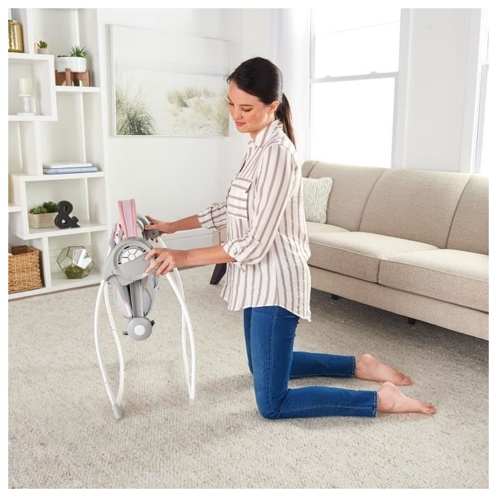 INGENUITY Transat pour bébé balancelle électrique pliable - Flora - Arche, Cadeau Noel bébé, réglages balancement, minuter INGENUITY Transat pour bébé balancelle électrique pliable - Flora - Arche, Cadeau Noel bébé, réglages balancement, minuter