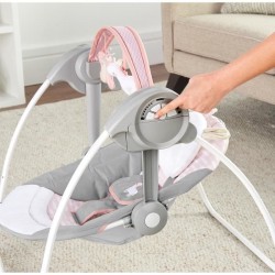 INGENUITY Transat pour bébé balancelle électrique pliable - Flora -