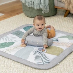 INGENUITY Tapis d'éveil bébé tout confort Petit Eléphant, 12 carte