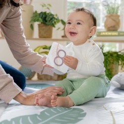 INGENUITY Tapis d'éveil bébé tout confort Petit Eléphant, 12 carte