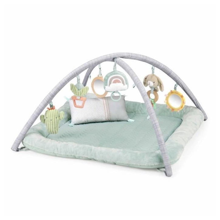 INGENUITY Tapis d'éveil au sol bébé Calm Spring Extra moelleux 6 jouets mutil sensoriels détachable INGENUITY Tapis d'éveil au sol bébé Calm Spring Extra moelleux 6 jouets mutil sensoriels détachable