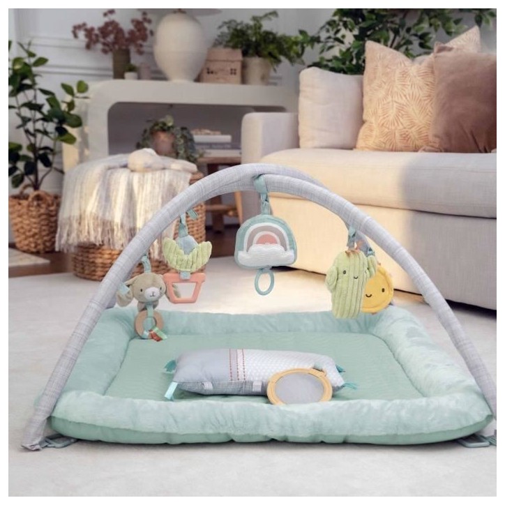 INGENUITY Tapis d'éveil au sol bébé Calm Spring Extra moelleux 6 jouets mutil sensoriels détachable INGENUITY Tapis d'éveil au sol bébé Calm Spring Extra moelleux 6 jouets mutil sensoriels détachable