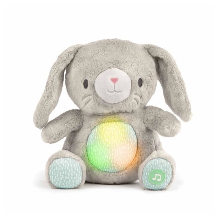 INGENUITY Doudou bébé lapin Sylvi, peluche, mélodies et vibrations apaisantes, lumineux, cadeau noel bébé INGENUITY Doudou bébé lapin Sylvi, peluche, mélodies et vibrations apaisantes, lumineux, cadeau noel bébé