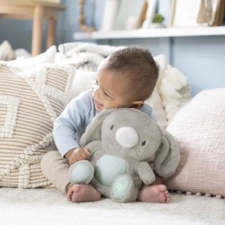 INGENUITY Doudou bébé lapin Sylvi, peluche, mélodies et vibrations