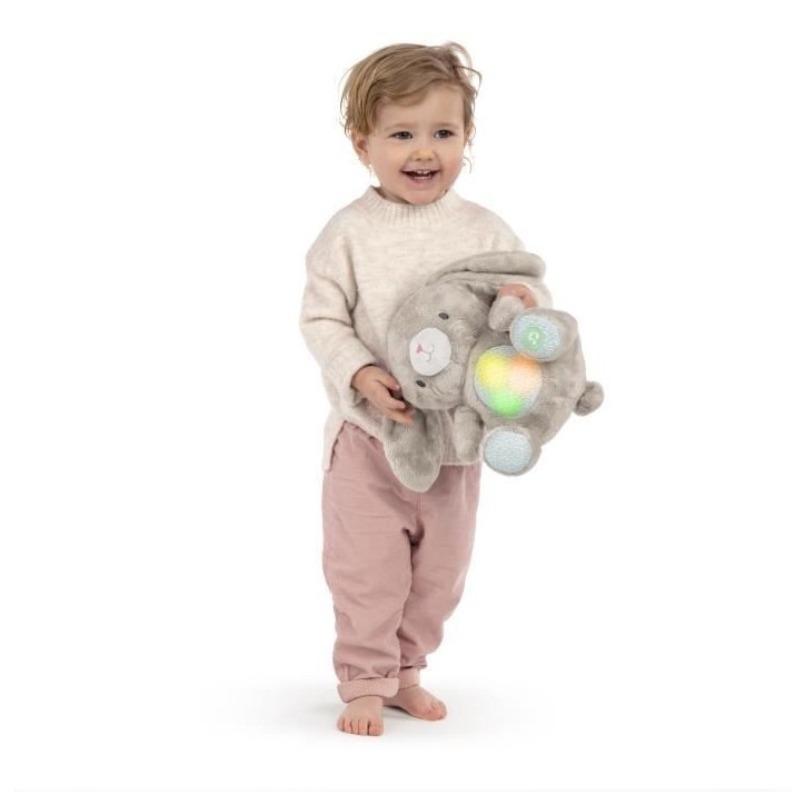 INGENUITY Doudou bébé lapin Sylvi, peluche, mélodies et vibrations apaisantes, lumineux, cadeau noel bébé INGENUITY Doudou bébé lapin Sylvi, peluche, mélodies et vibrations apaisantes, lumineux, cadeau noel bébé