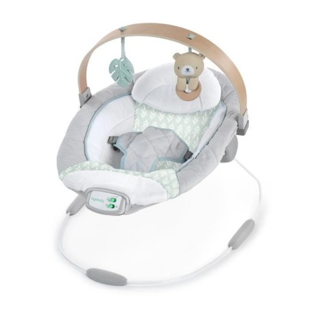INGENUITY Transat bébé Nate l'Ourson avec arche d'éveil en bois, Ca