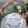 INGENUITY Transat bébé Nate l'Ourson avec arche d'éveil en bois, Ca