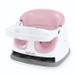 INGENUITY Réhausseur de chaise bébé enfant de 6 mois a 3 ans, Base 2 en 1 Pivoine, plateau amovible, rangement et nettoyage f