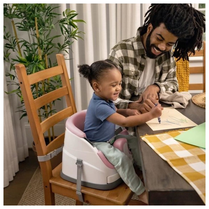 INGENUITY Réhausseur de chaise bébé enfant de 6 mois a 3 ans, Base 2 en 1 Pivoine, plateau amovible, rangement et nettoyage f INGENUITY Réhausseur de chaise bébé enfant de 6 mois a 3 ans, Base 2 en 1 Pivoine, plateau amovible, rangement et nettoyage f