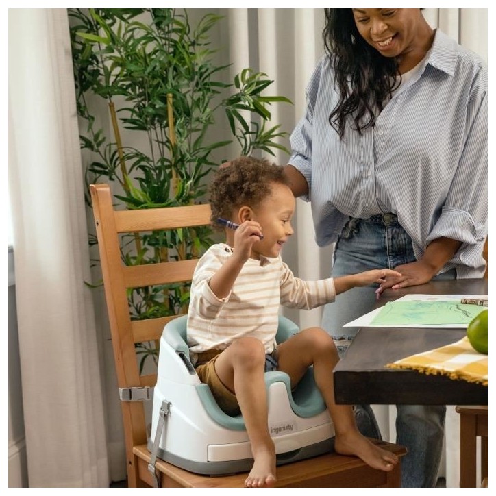 INGENUITY Réhausseur de chaise bébé enfant de 6 mois a 3 ans, Base 2 en 1 Brume, Cadeau Noel bébé INGENUITY Réhausseur de chaise bébé enfant de 6 mois a 3 ans, Base 2 en 1 Brume, Cadeau Noel bébé