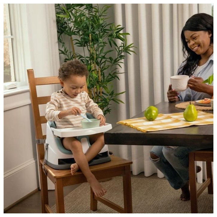 INGENUITY Réhausseur de chaise bébé enfant de 6 mois a 3 ans, Base 2 en 1 Brume, Cadeau Noel bébé INGENUITY Réhausseur de chaise bébé enfant de 6 mois a 3 ans, Base 2 en 1 Brume, Cadeau Noel bébé