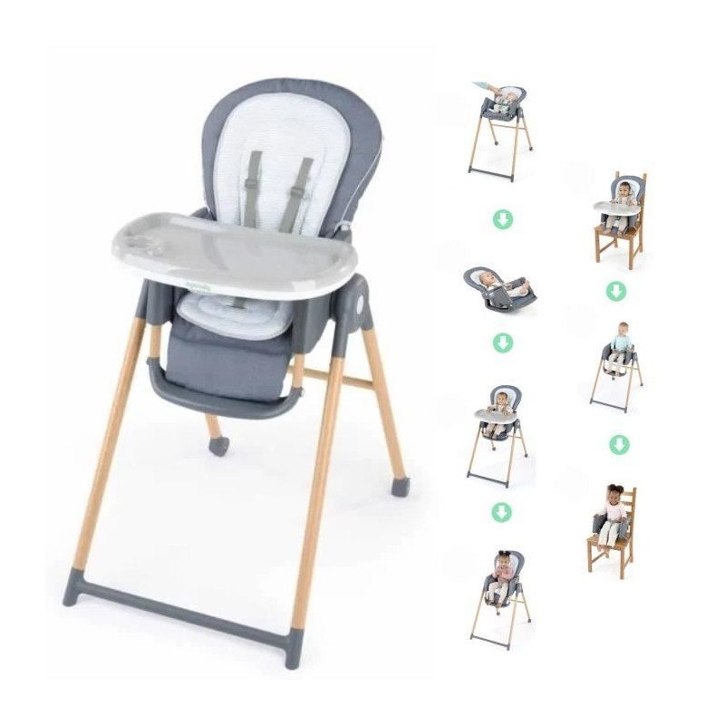 INGENUITY Chaise haute 7 en 1 de la naissance jusqu'a 5 ans Proper Pos INGENUITY Chaise haute 7 en 1 de la naissance jusqu'a 5 ans Proper Pos