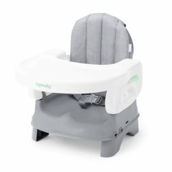 INGENUITY Rehausseur de chaise deluxe pliable gris, nomade avec tablet