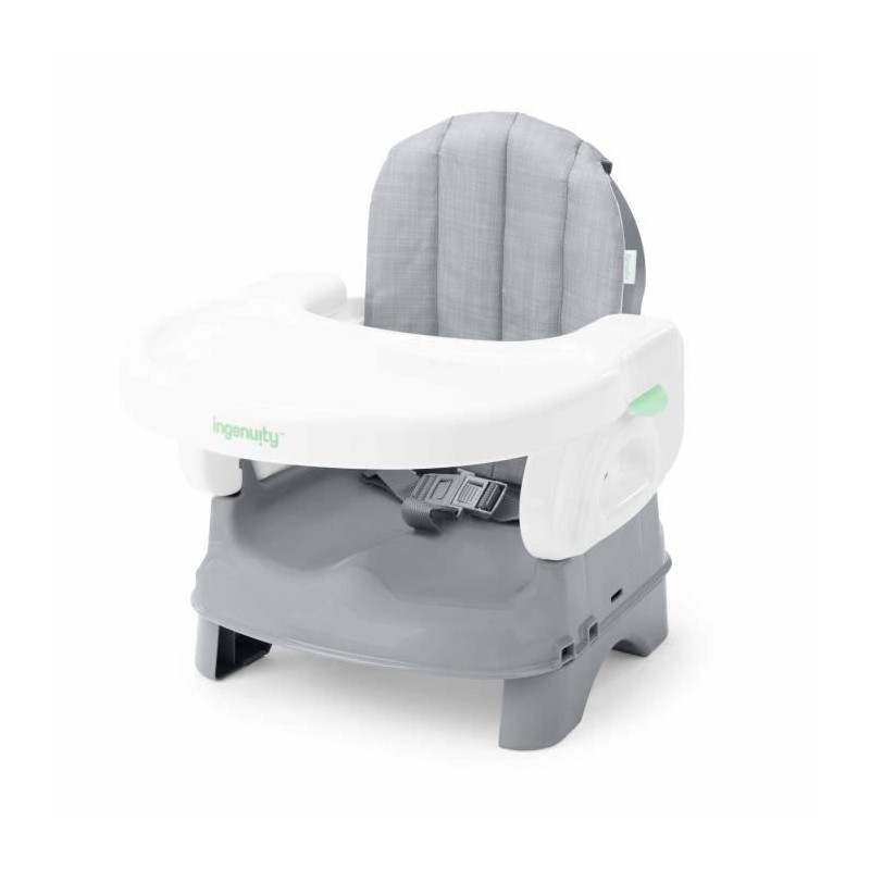 INGENUITY Rehausseur de chaise deluxe pliable gris, nomade avec tablet INGENUITY Rehausseur de chaise deluxe pliable gris, nomade avec tablet