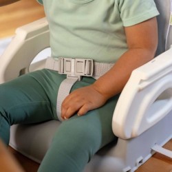 INGENUITY Rehausseur de chaise deluxe pliable gris, nomade avec tablet