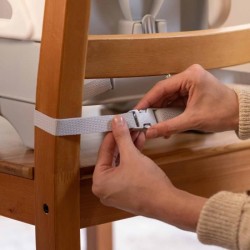 INGENUITY Rehausseur de chaise deluxe pliable gris, nomade avec tablet