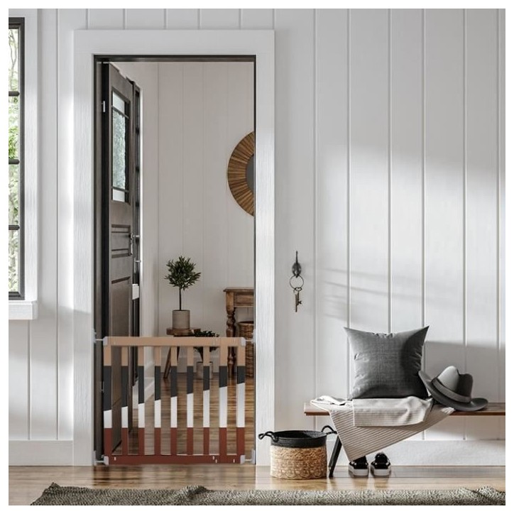 INGENUITY Barriere de sécurité enfant de 76 a 91 cm, personnalisable a peindre ou a teindre, facile a installer INGENUITY Barriere de sécurité enfant de 76 a 91 cm, personnalisable a peindre ou a teindre, facile a installer