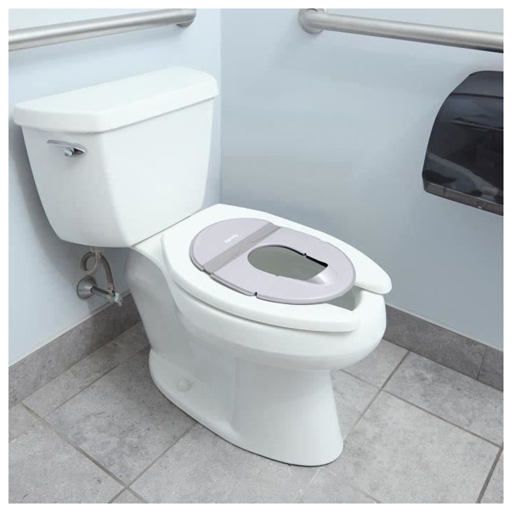 INGENUITY Réducteur de toilette universel nomade enfant, bébé, en voyage ou déplacement. Sac de rangement inclus, pliable