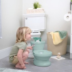 INGENUITY Mini Toilette enfant avec Réducteur de Toilette inclus, Cha