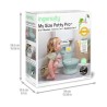 INGENUITY Mini Toilette enfant avec Réducteur de Toilette inclus, Cha