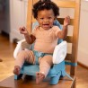 INGENUITY Rehausseur de chaise deluxe pliable turquoise, nomade avec t