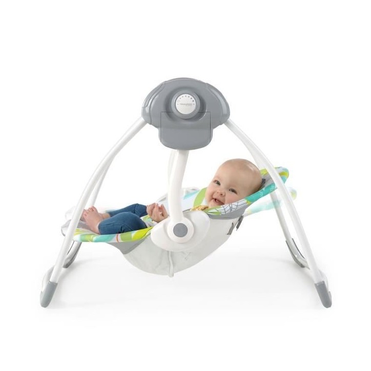 BRIGHT STARS Transat bébé balancelle électrique pliable Toucan arche jouets amovible, réglages balancement, minuterie BRIGHT STARS Transat bébé balancelle électrique pliable Toucan arche jouets amovible, réglages balancement, minuterie