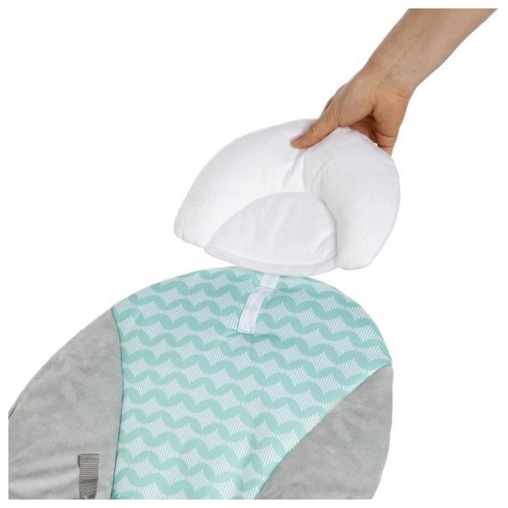 INGENUITY Transat bébé Nuages, Vibrations apaisantes, Arche d'éveil avec 2 peluches, Cale tete amovible, Cadeau Noel bébé INGENUITY Transat bébé Nuages, Vibrations apaisantes, Arche d'éveil avec 2 peluches, Cale tete amovible, Cadeau Noel bébé