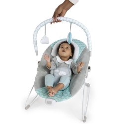 INGENUITY Transat bébé Nuages, Vibrations apaisantes, Arche d'éveil