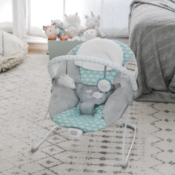 INGENUITY Transat bébé Nuages, Vibrations apaisantes, Arche d'éveil
