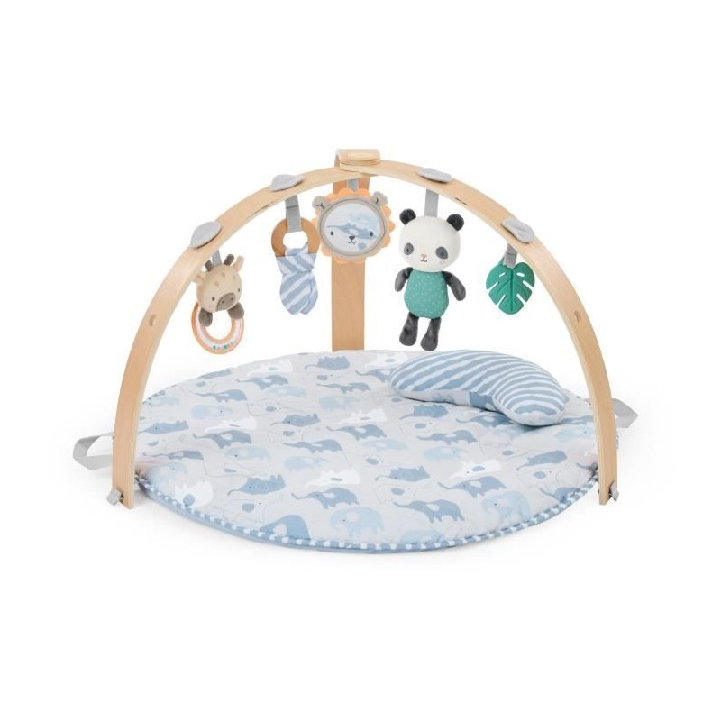 INGENUITY Tapis d'éveil bébé pliable Cosy Spot Elephant,coussin rev INGENUITY Tapis d'éveil bébé pliable Cosy Spot Elephant,coussin rev