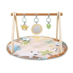 INGENUITY Tapis d'éveil bébé pliable WonderWood, rond avec arche de
