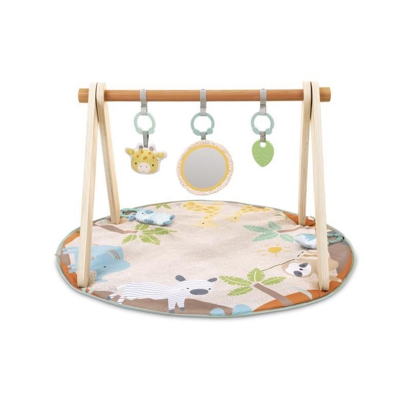 INGENUITY Tapis d'éveil bébé pliable WonderWood, rond avec arche de INGENUITY Tapis d'éveil bébé pliable WonderWood, rond avec arche de