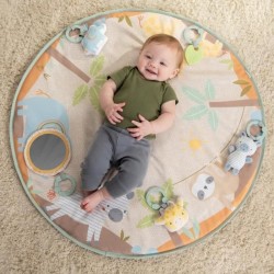 INGENUITY Tapis d'éveil bébé pliable WonderWood, rond avec arche de