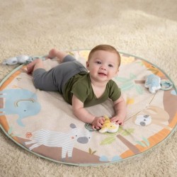 INGENUITY Tapis d'éveil bébé pliable WonderWood, rond avec arche de