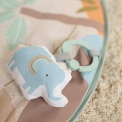 INGENUITY Tapis d'éveil bébé pliable WonderWood, rond avec arche de
