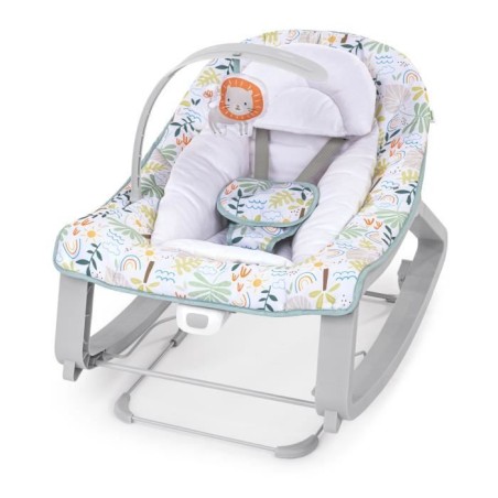 INGENUITY Transat bébé bascule évolutif 3-en-1 Keep Cozy -Tropical