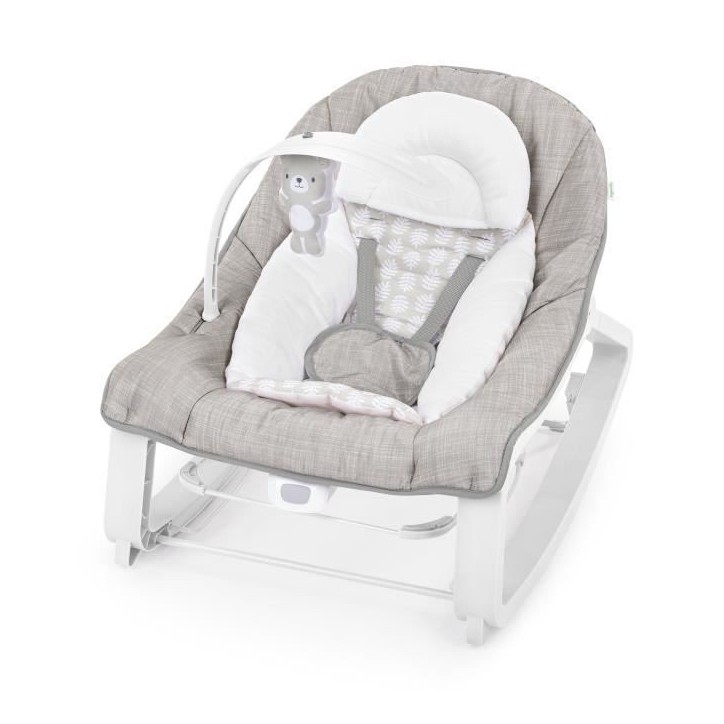 INGENUITY Transat bébé bascule évolutif 3-en-1 Keep Cozy -Linden- 3 Positions: arche avec jouets peluches amovible, jusqu'a 1 INGENUITY Transat bébé bascule évolutif 3-en-1 Keep Cozy -Linden- 3 Positions: arche avec jouets peluches amovible, jusqu'a 1