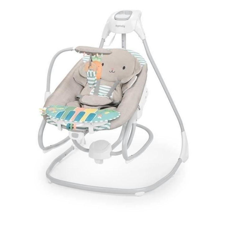 INGENUITY Balancelle électrique et transat a bascule 4 en 1 Sylvi. Evolutif avec un jeu piano bébé inclus INGENUITY Balancelle électrique et transat a bascule 4 en 1 Sylvi. Evolutif avec un jeu piano bébé inclus
