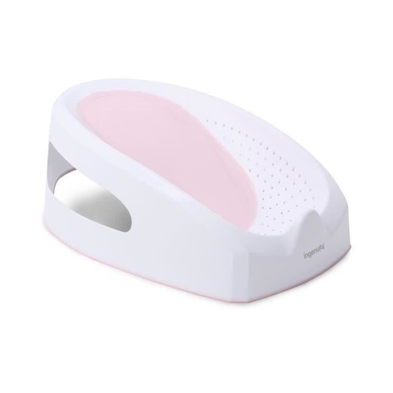 INGENUITY Transat de bain bébé fille antidérapant, de 0 a 6 mois ou