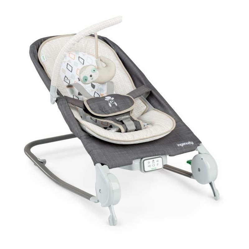 INGENUITY -Parker- Transat bébé pliable massage ventre - Position fi
