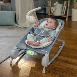INGENUITY -Parker- Transat bébé pliable massage ventre - Position fi