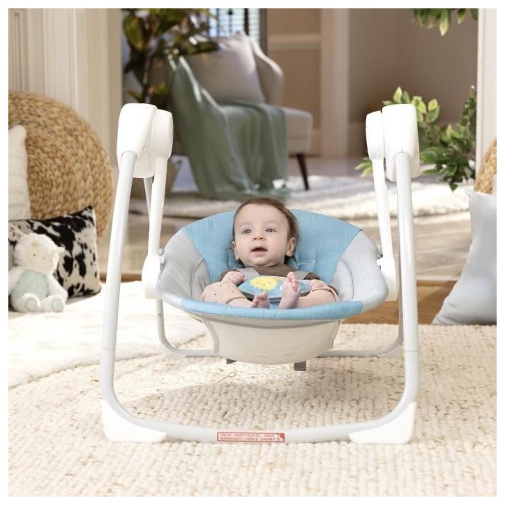 INGENUITY Transat bébé balancelle électrique Sun Valley, 2 jouets, siege inclinable Cadeau Noel bébé INGENUITY Transat bébé balancelle électrique Sun Valley, 2 jouets, siege inclinable Cadeau Noel bébé