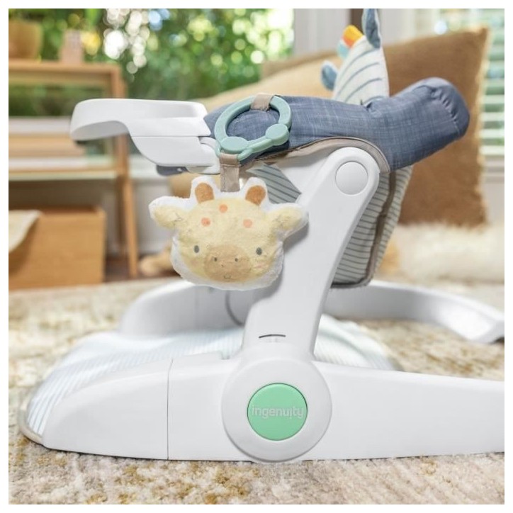 INGENUITY Casi le zebre, Siege bébé d'apprentissage - apporte support a bébé, Cadeau Noel bébé INGENUITY Casi le zebre, Siege bébé d'apprentissage - apporte support a bébé, Cadeau Noel bébé