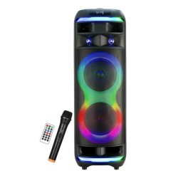 Enceinte karaoké - INOVALLEY - RGB - 800 Watts - Bluetooth V5.0 - Mic